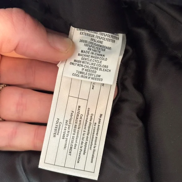 SINGER + SARGENT Wool Blend Fully Lined Blue Black Plaid Puffer Vest Size L - Picture 8 of 8